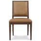 Hooker Furniture Archives Side Chair with Dark Blond Upholstered in Classic Walnut, , large