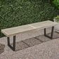 Hearth and Haven Outdoor Dining Bench in Black and Gray, , large