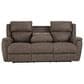 HomeStretch Milan Manual Reclining Sofa with Drop Down Table in Espresso, , large