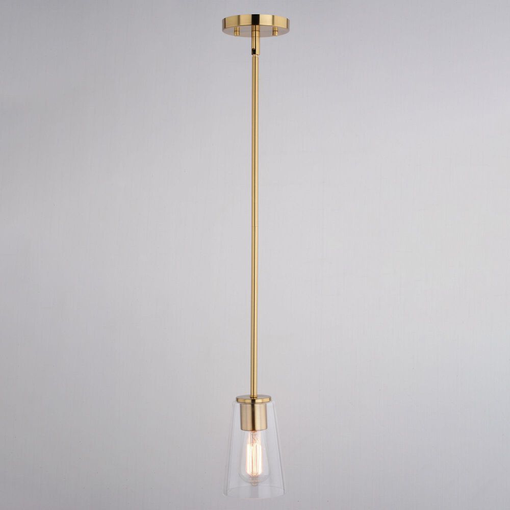 Vaxcel Beverly 1-Light Pendant in Muted Brass, , large