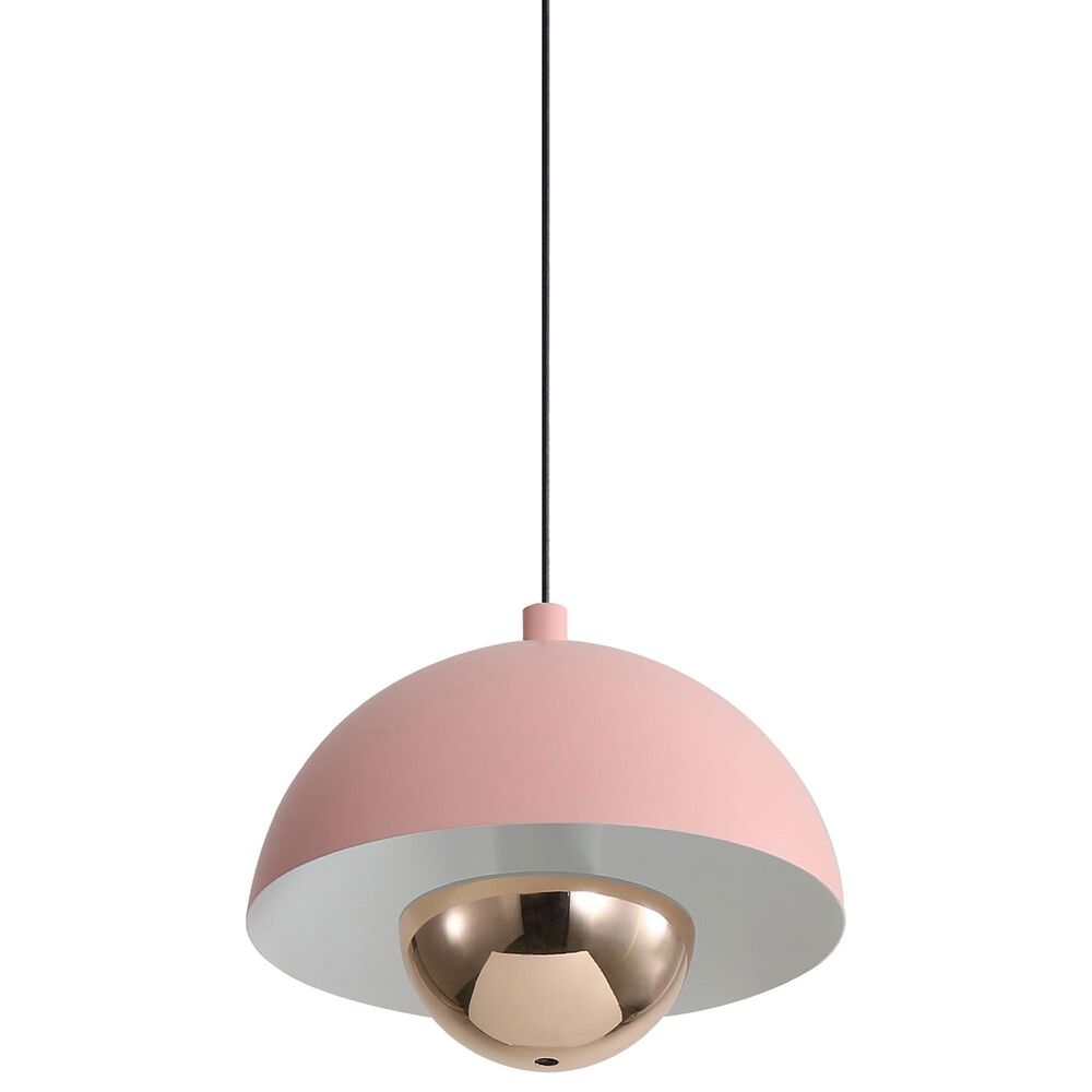 Golden Lighting Vintra LED 1-Light Pendant in Dusty Rose, , large