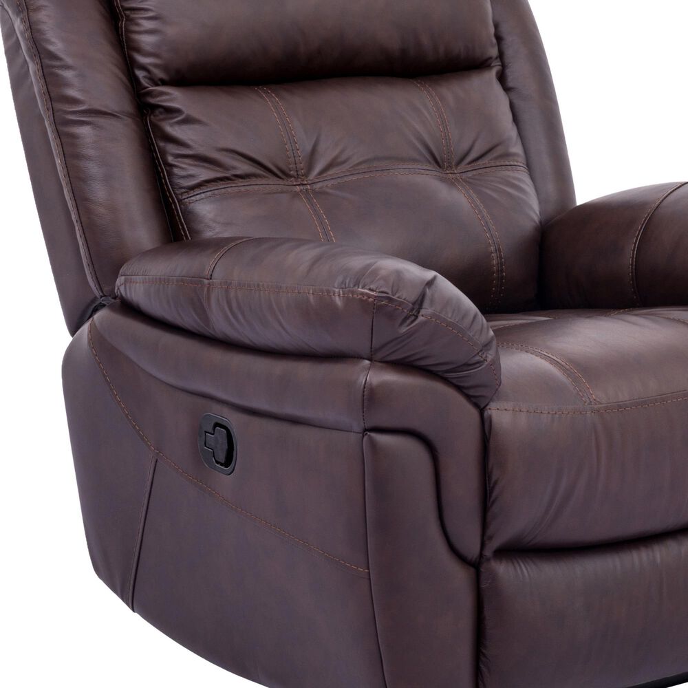 Blue River Marcel Manual Recliner in Dark Brown, , large