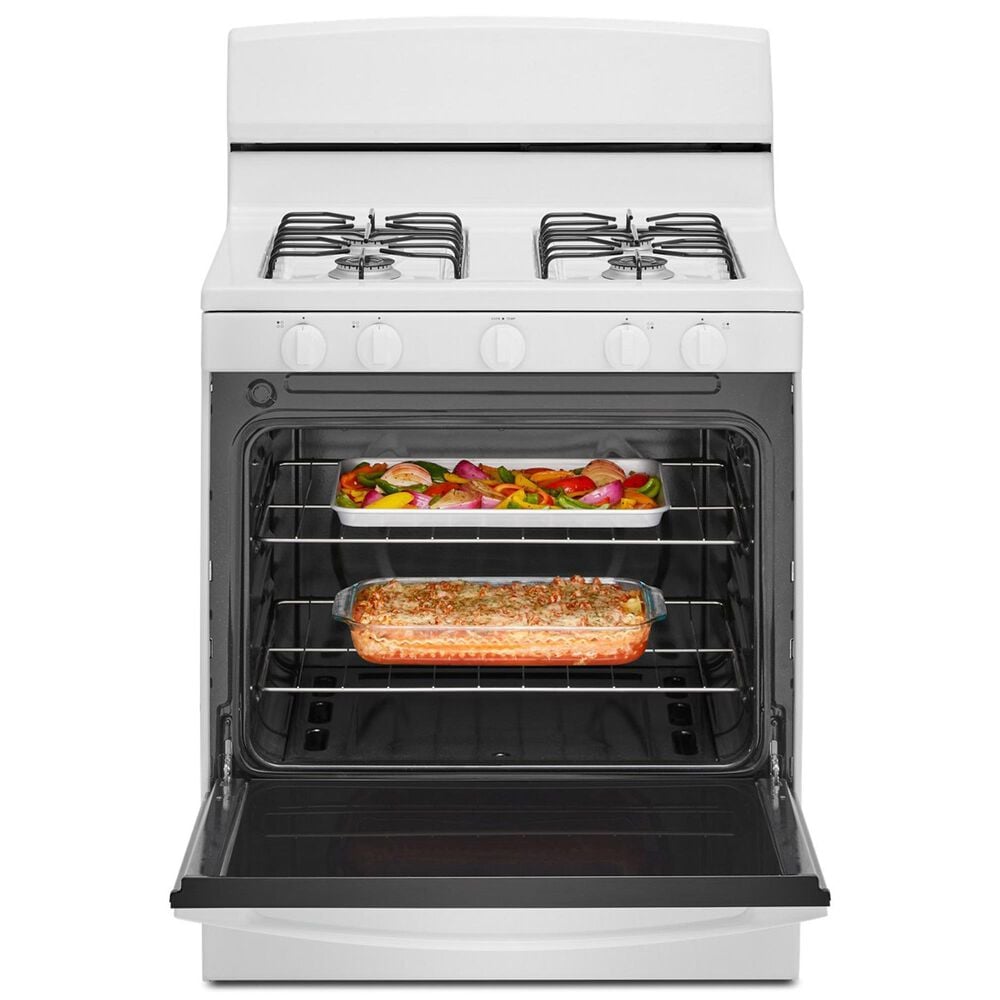 Amana 30&quot; Freestanding Gas Range with Bake Assist Temps in White, , large