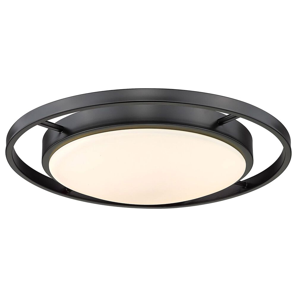 Golden Lighting 16.5" Astra Flush Mount in Matte Black, , large