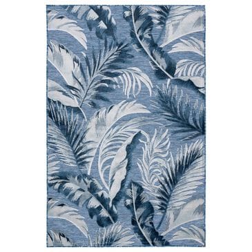 Safavieh Cabana CBN452H 5"1" x 7"6" Blue and Grey Indoor/Outdoor Area Performance Rug, , large