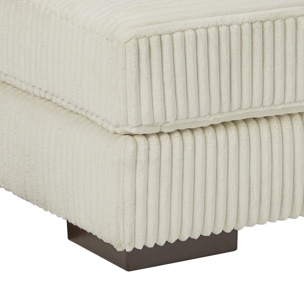Ashley Lindyn Oversized Accent Ottoman in Ivory, , large