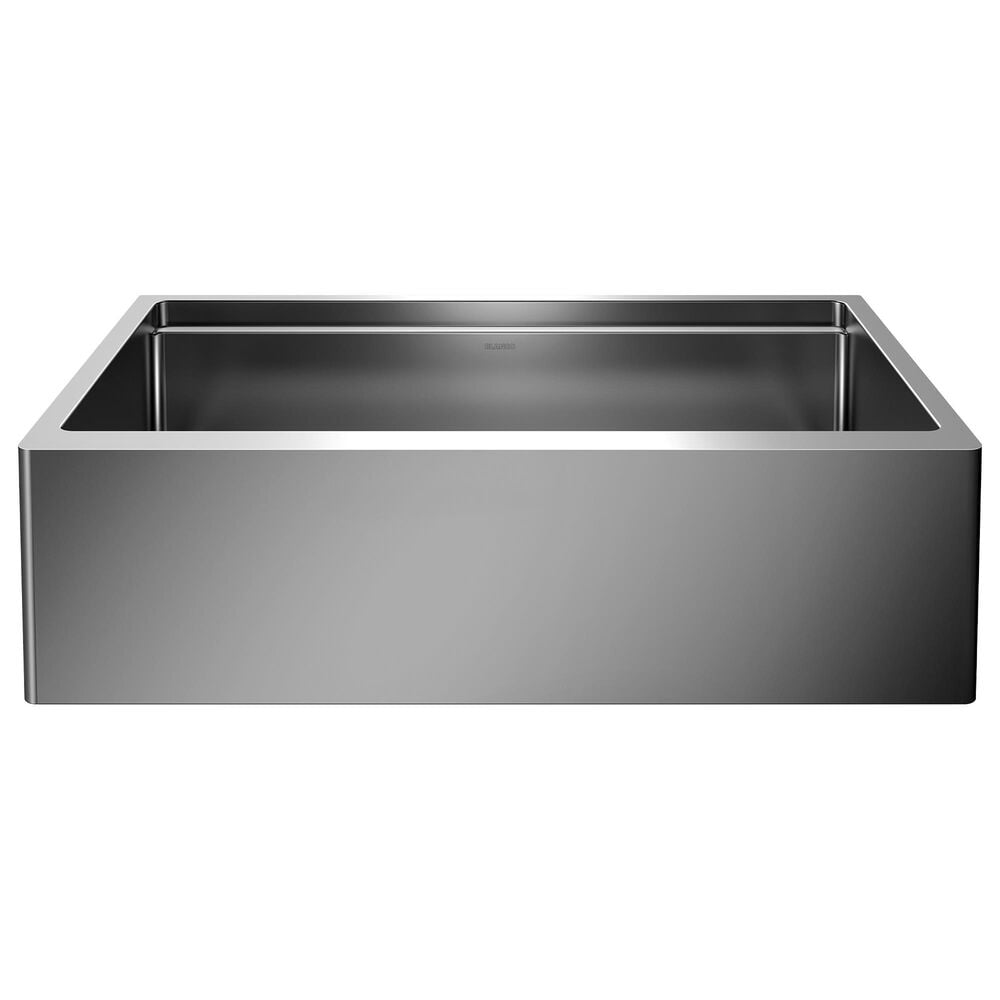 Blanco Quatrus 33" R15 Ergon Apron Super Single Farmhouse Kitchen Sink in Refined Brushed, , large