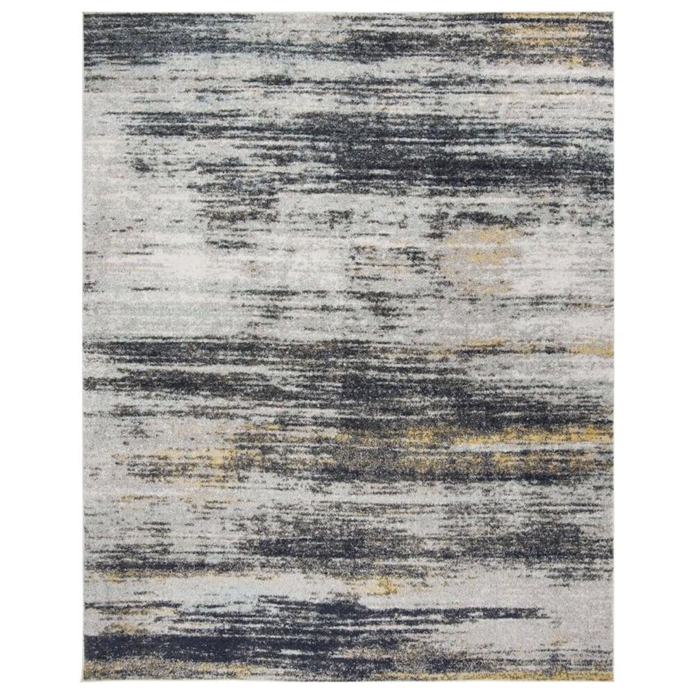 Safavieh Adirondack ADR201F 8" x 10" Light Grey and Black Area Rug, , large