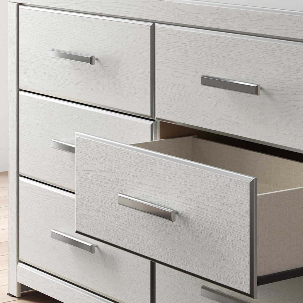 Ashley Zuraleus 3-Piece Queen Upholstered Platform Bedroom Set in Matte White, , large