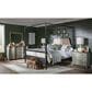 Legacy Classic Vintage Market Queen Canopy Bed in Barnwood Oak and Kettle Black, , large