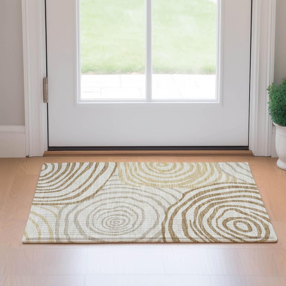 Dalyn Rug Company Neo NO10 2&#39;6&quot; x 3&#39;10&quot; Gold Area Rug, , large