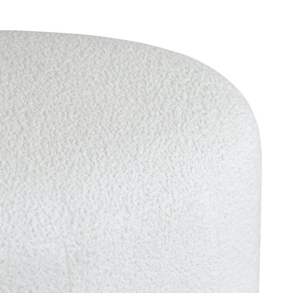 Lifestyle Solutions Kayden Ottoman in White, , large