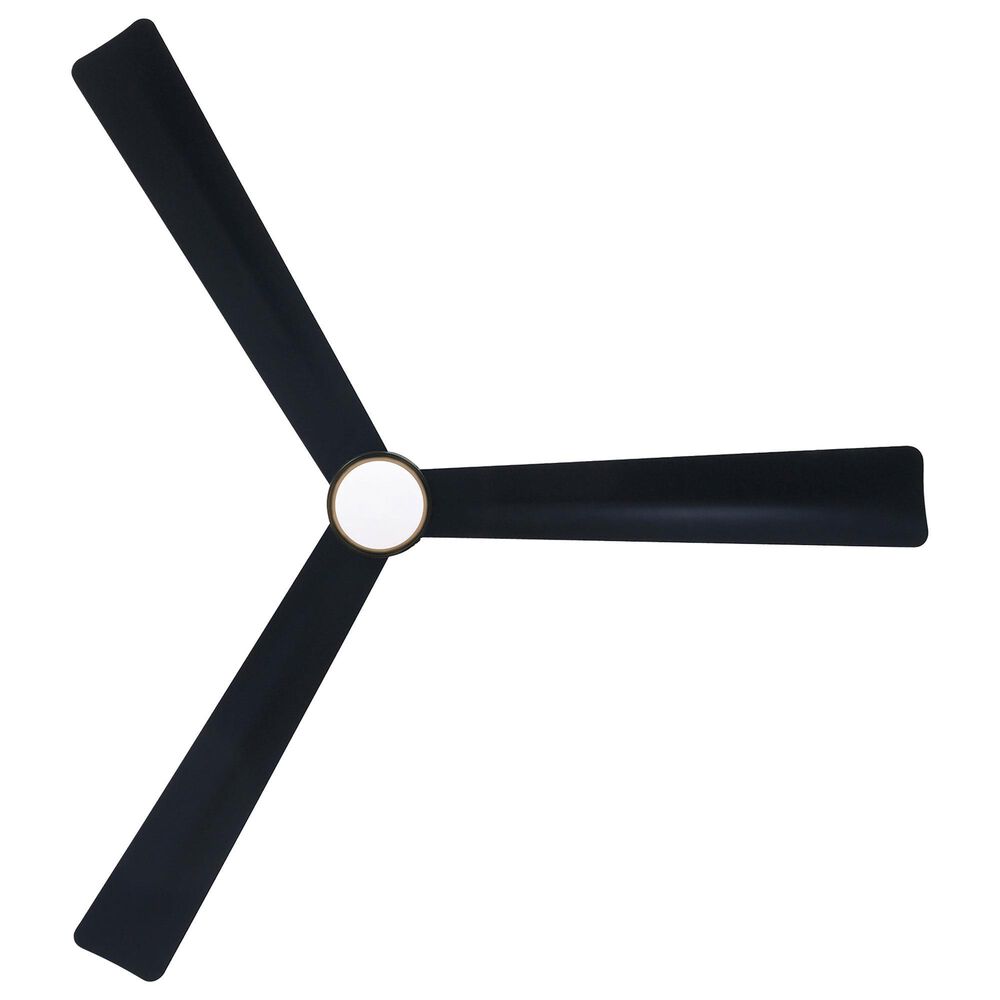 Minka-Aire Simple 52" Indoor/Outdoor Ceiling Fan with LED Light in Coal Black, , large