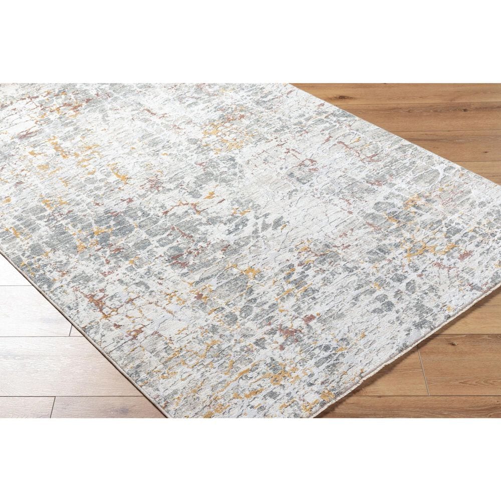Surya Dresden White, Gray, Medium Gray, Light Slate, Mustard and Rust 12&#39; x 15&#39; Area Rug, , large