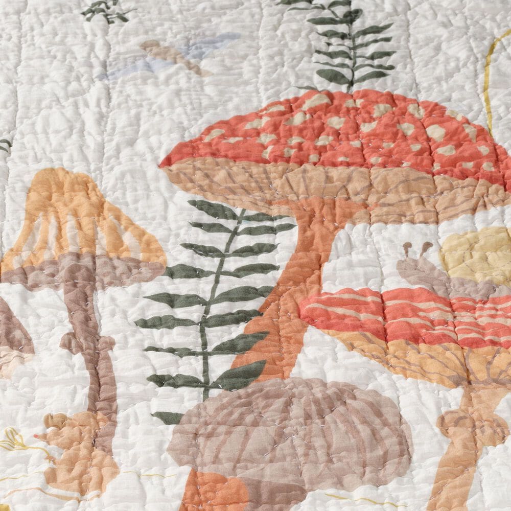 Lambs &amp; Ivy Mushroom 3-Piece Crib Bedding Set in Multicolor, , large