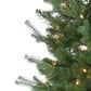 The Gerson Company 7.5" Pre-Lit Artificial Natural Cut Narrow Dover Pine with White Lights in Green, , large
