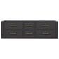 Lexora Home Castor 60" Double Bathroom Vanity in Black with 2 cm White Cultured Marble Top and Rectangular Sinks, , large