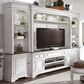 Liberty Magnolia Manor Entertainment Center in White with Antique Finish, , large