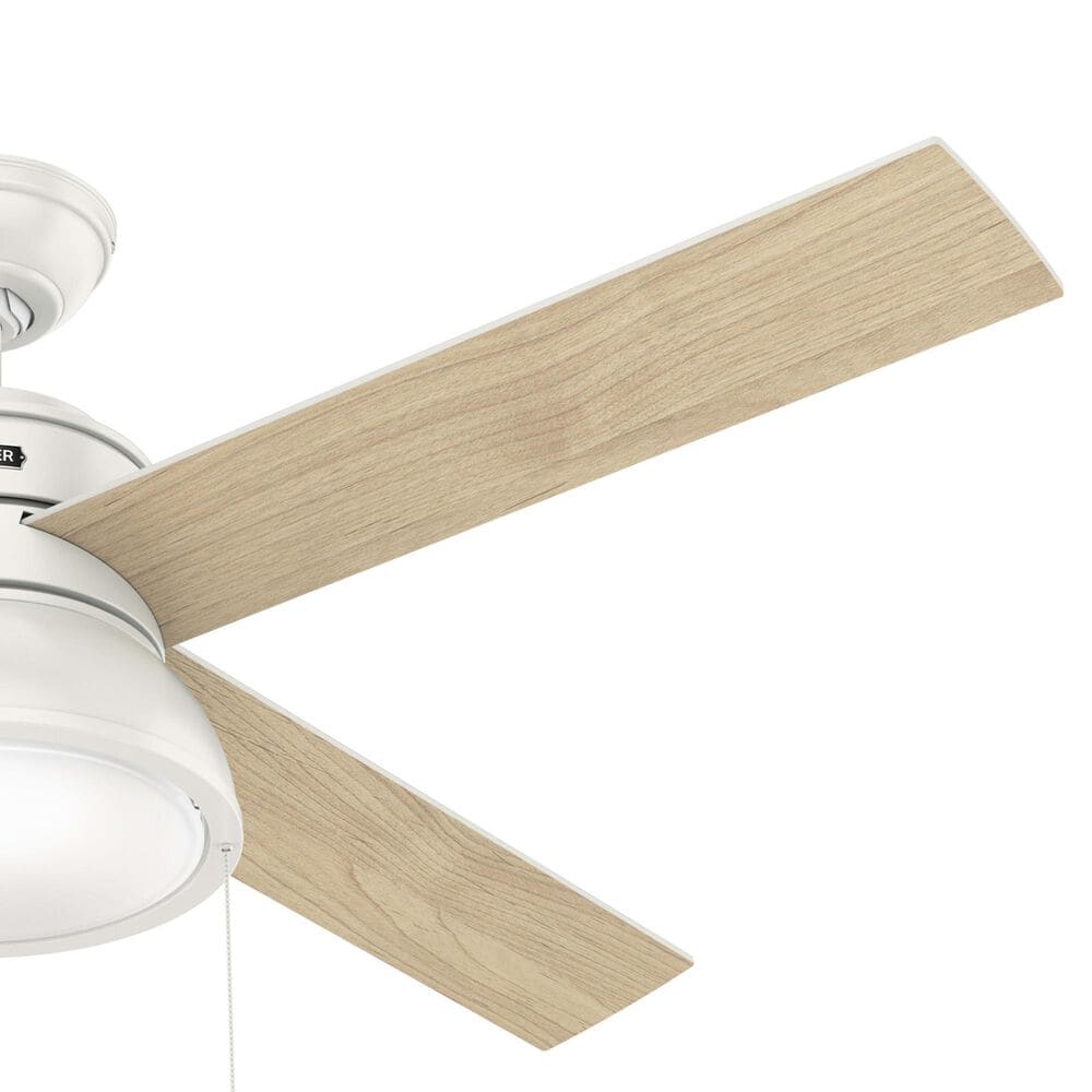 Hunter Loki 52&quot; Ceiling Fan with LED Lights in Fresh White, , large