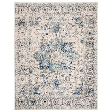 Safavieh Madison MAD603K 10" x 14" Turquoise and Ivory Area Rug, , large
