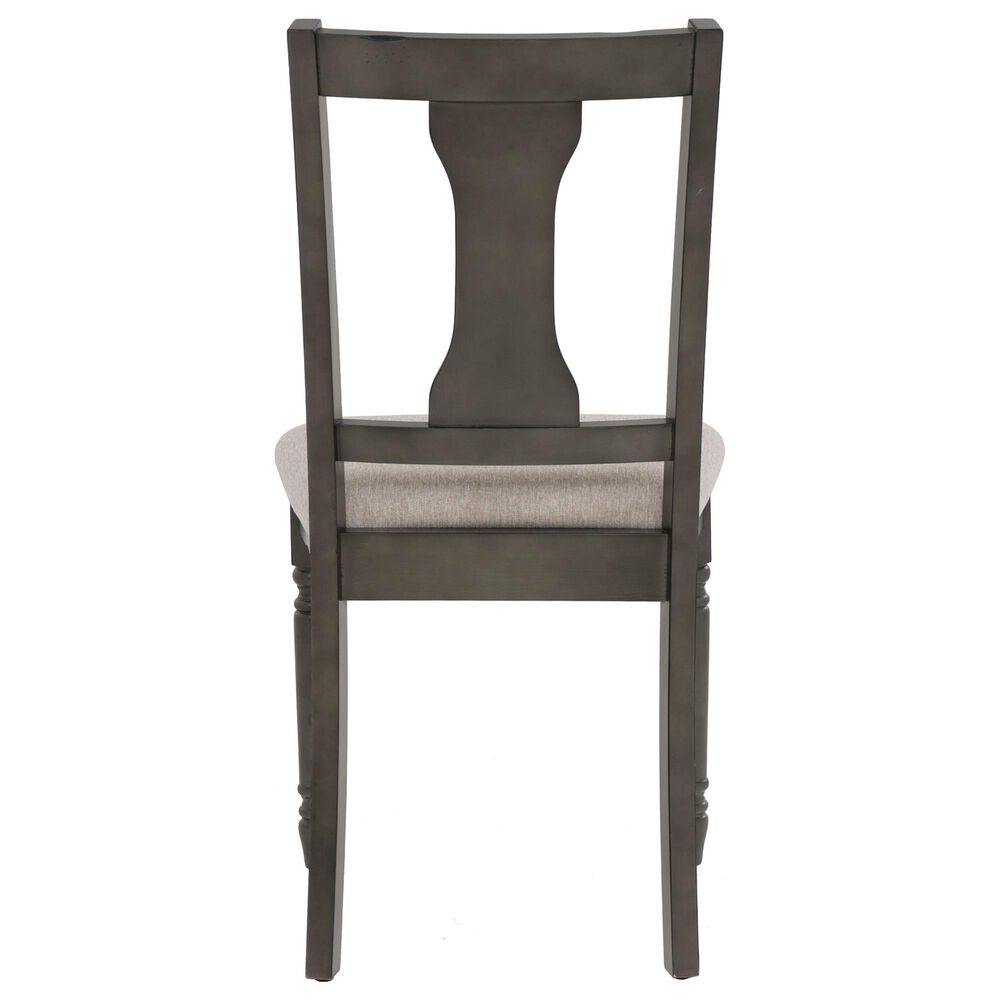 Linon Home Decor Willow Side Chair in Dark Grey, , large