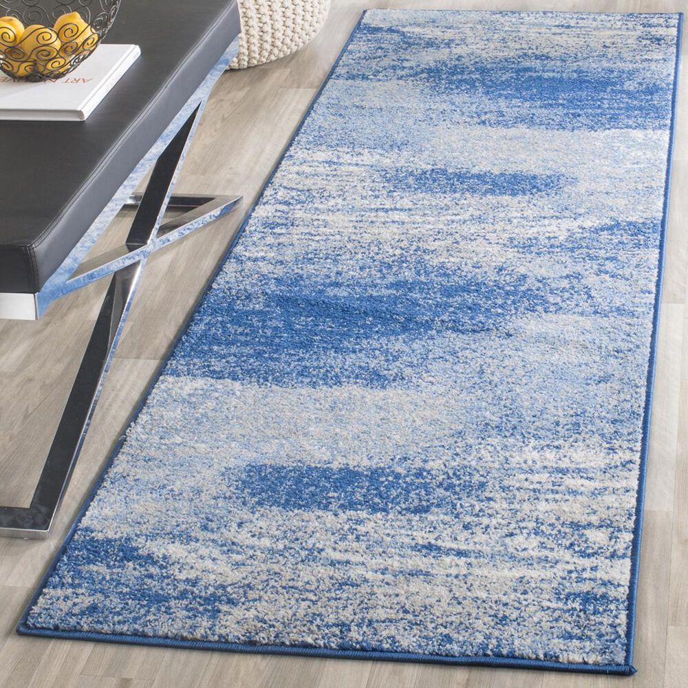Safavieh Adirondack ADR112F-26 2&#39;6&quot; x 6&#39; Silver/Blue Runner, , large