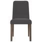 Ashley Lyncott Side Chair with Charcoal Cushion in Brown, , large
