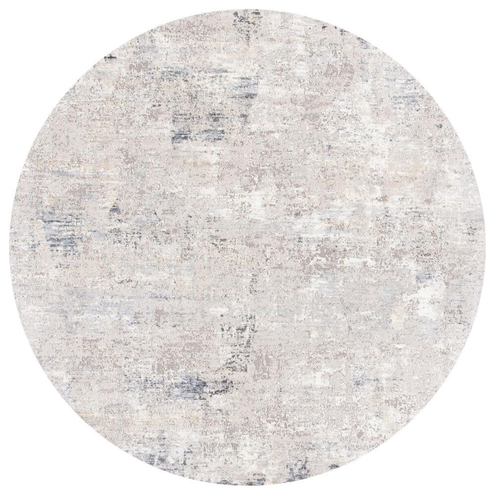 Safavieh Dream 6"7" Round Grey and Green Area Rug, , large