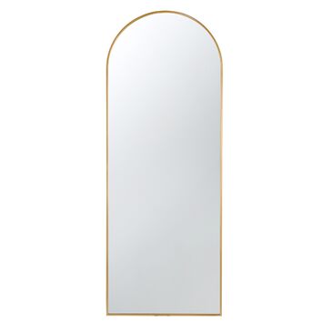 A&B Home Celine Arch Floor Mirror in Gold, , large