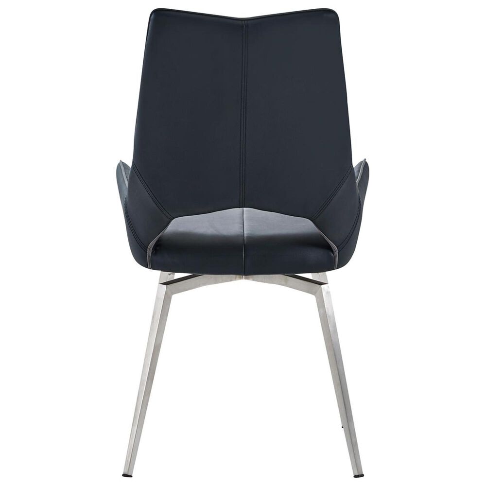 Global Furniture USA Swivel Dining Chair in Black, , large