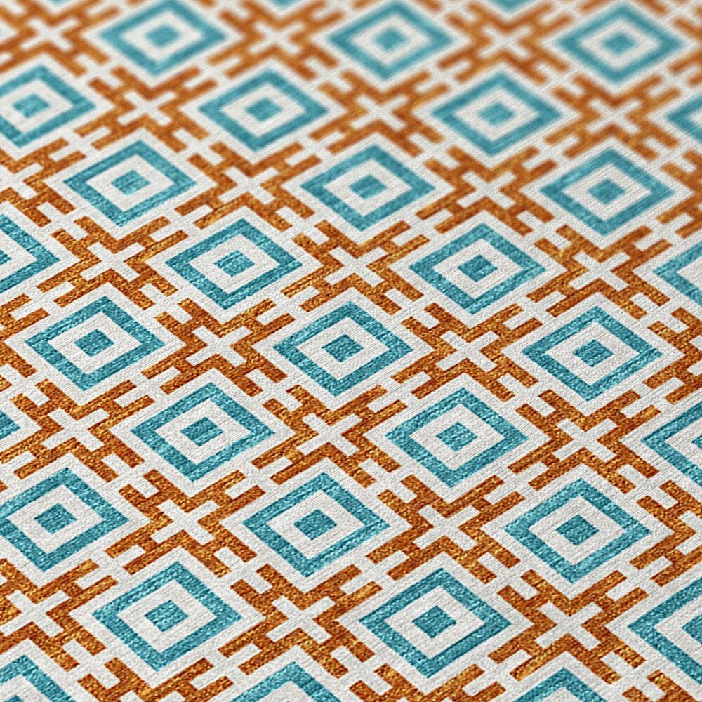 Dalyn Rug Company Marlo 4&#39; Round Orange Indoor/Outdoor Area Rug, , large