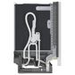 Bosch 100 Series 24"" Built-In Recessed Handle Dishwasher with Digital Control in White, , large