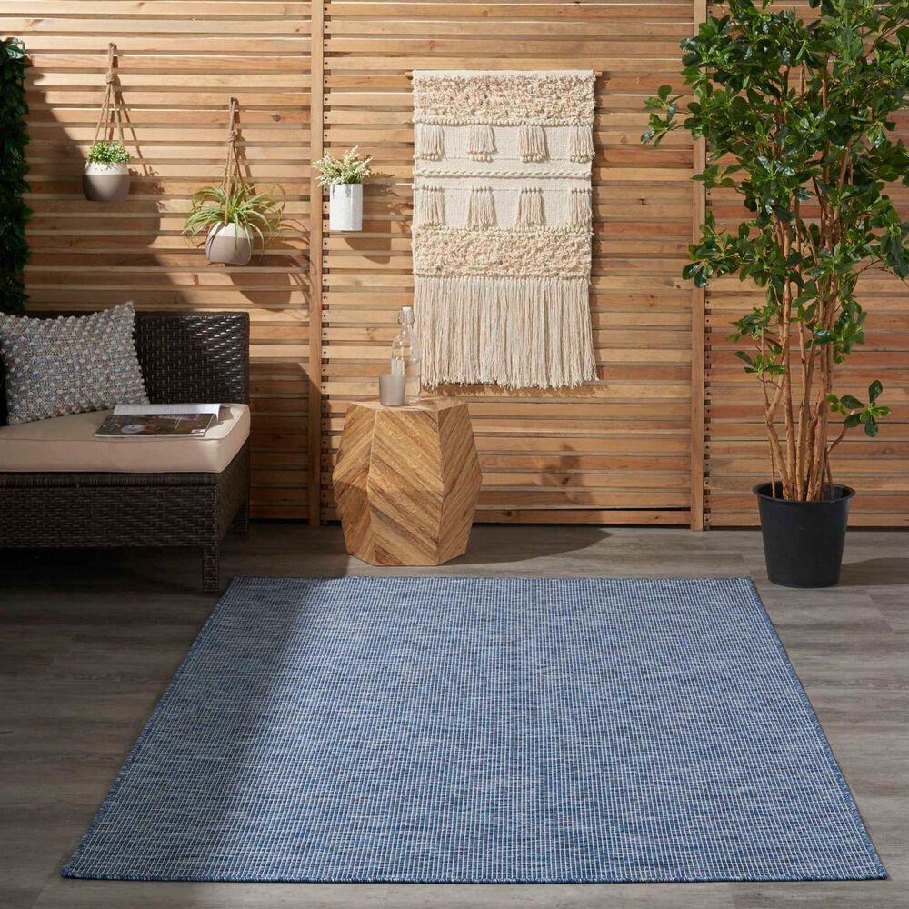 Nourison Positano 3&#39; x 5&#39; Navy Blue Indoor/Outdoor Area Rug, , large