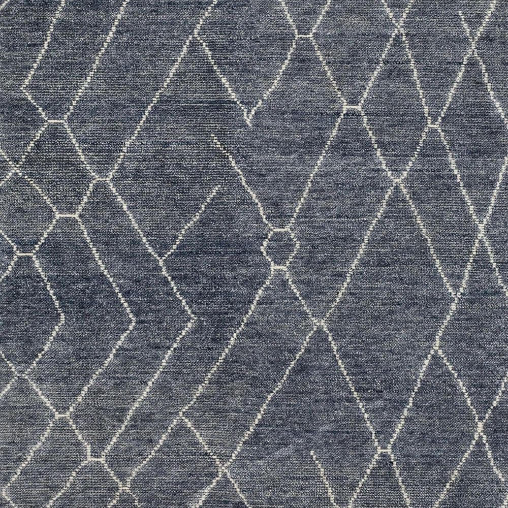 Karastan Tangier RG192-3259 2&#39; x 8&#39; Spartel Blue Steel Area Rug, , large