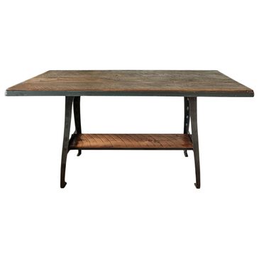 Napa East Collection Dining Table with Shelf in Early American - Table Only, , large