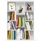 HOMLUX 11-Cube Reversible Open Shelf Bookshelf in White, , large