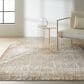Nourison Rush 5"3" x 7"3" Ivory and Taupe Area Rug, , large