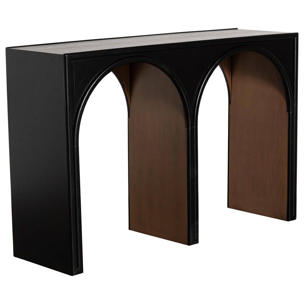 Santa Fe Rustic Aquilla 2-Arch Console in Black, , large