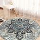 Amer Rugs Montana 7"6" Round Gray and Blue Area Rug, , large