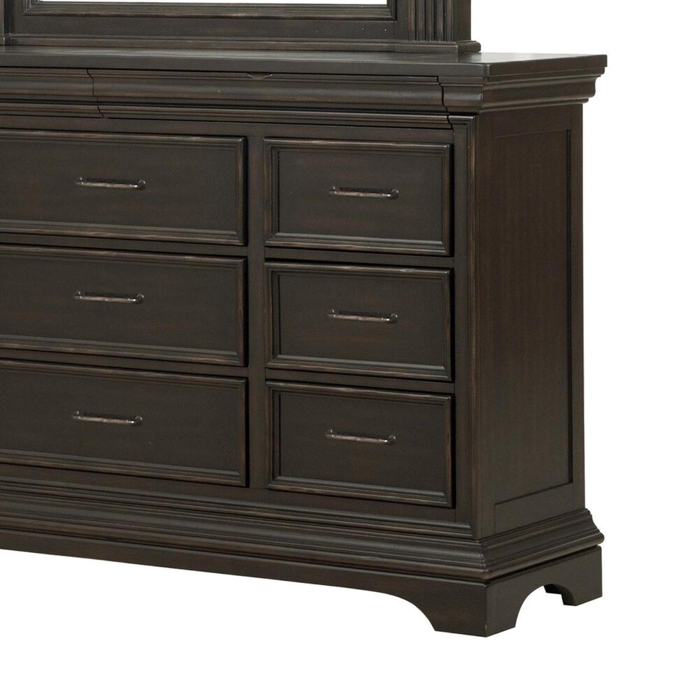 at HOME Caldwell Dresser and Mirror in Dark Expresso, , large