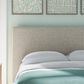 Ashley Cielden Full Upholstered Platform Bed with Roll Slats in Tan, , large