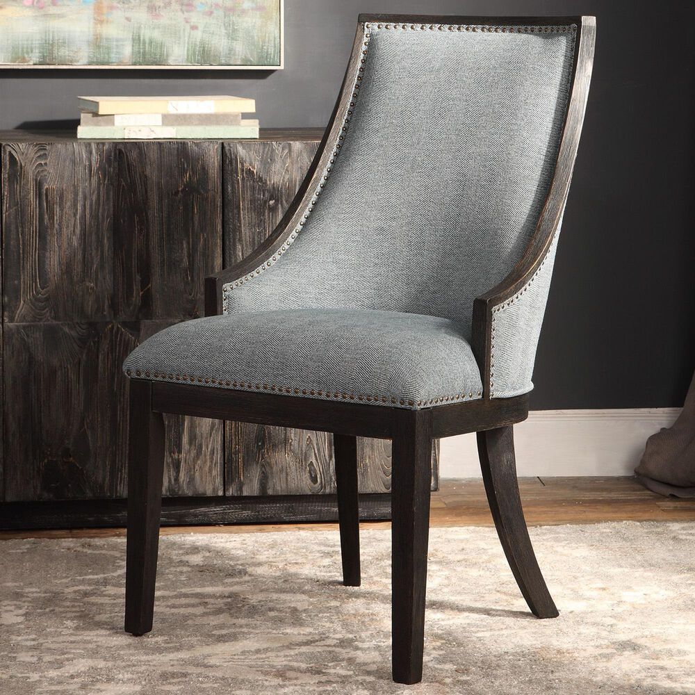 Uttermost Janis Accent Chair in Light Denim, , large