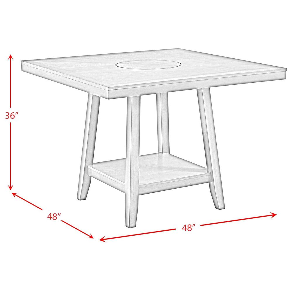 Mayberry Hill Seneca Counter Height Table in Brown - Table Only, , large