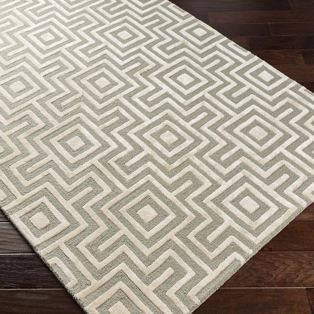 Surya Addison 5&#39; x 7&#39;6&quot; Beige and Sage Area Rug, , large