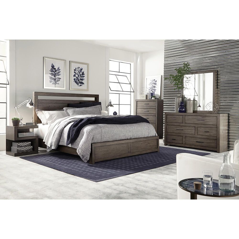 Riva Ridge Modern Loft S Nightstand in Graystone, , large