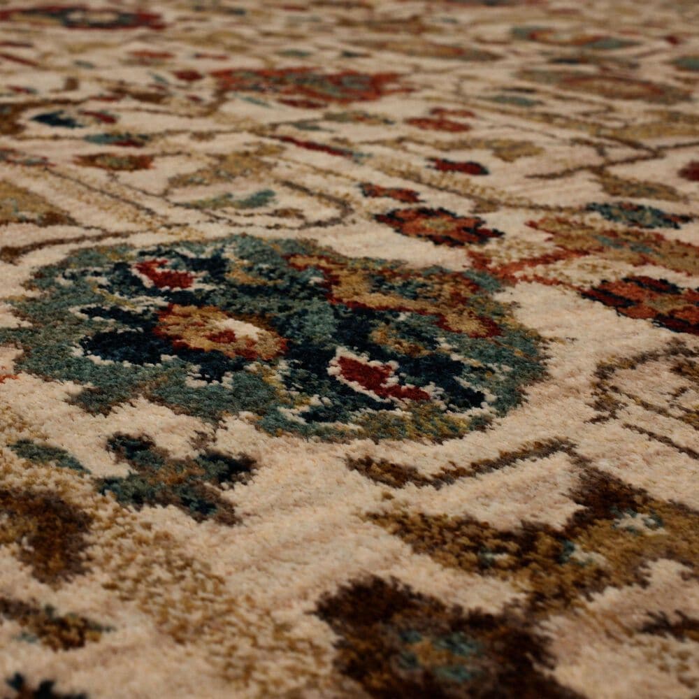 Karastan Spice Market Keralam Cream 5'3" x 7'10" Area Rug, , large