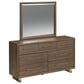 Mayberry Hill Brisbane 7-Drawer Dresser and Mirror in Brown, , large