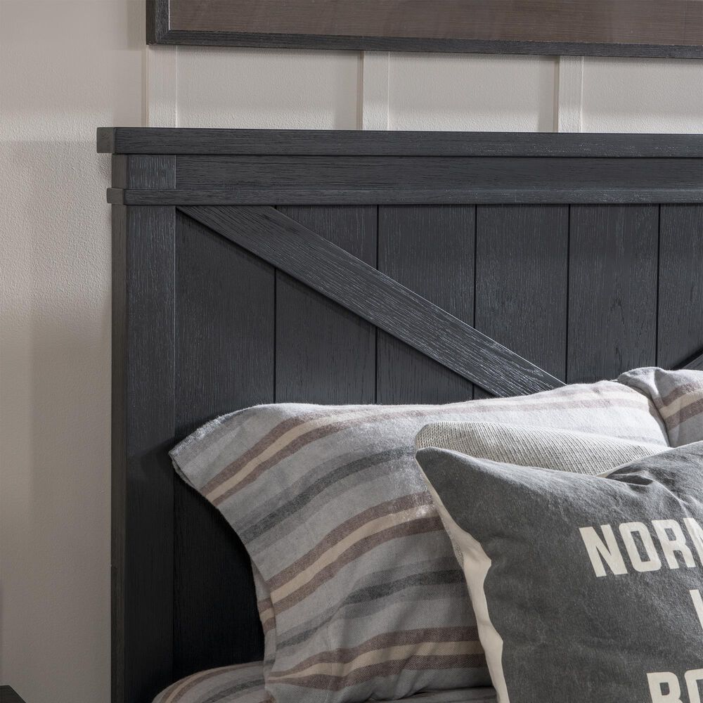 Legacy Classic Flatiron Twin Panel Bed with Trundle in Midnight, , large