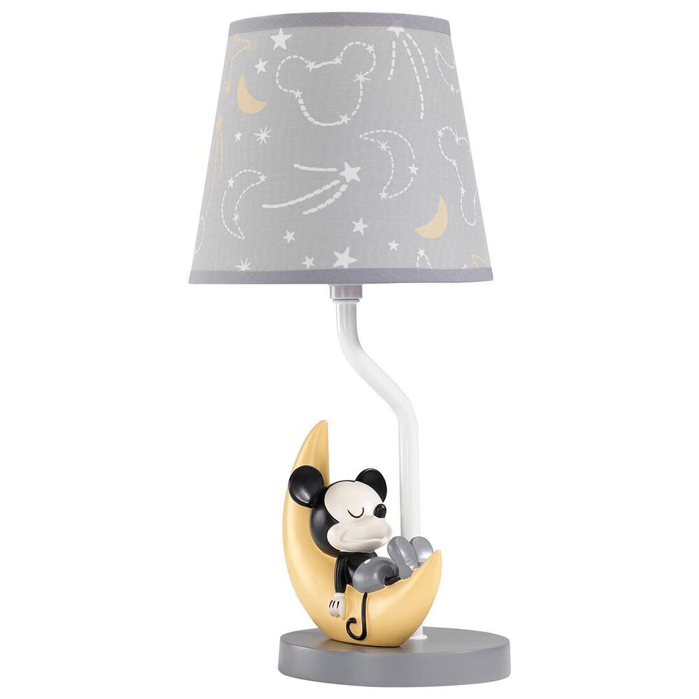 Lambs and Ivy Mickey Mouse Lamp in Gray and Yellow, , large