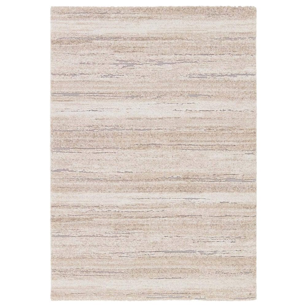 Jaipur Ferris Caramon White, Tan and Taupe 5" x 7"6" Area Rug, , large